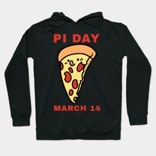 Kawaii Pi Day Pizza Slice March 14 Hoodie